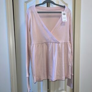 NWT Hollister Babydoll Light Pink Top